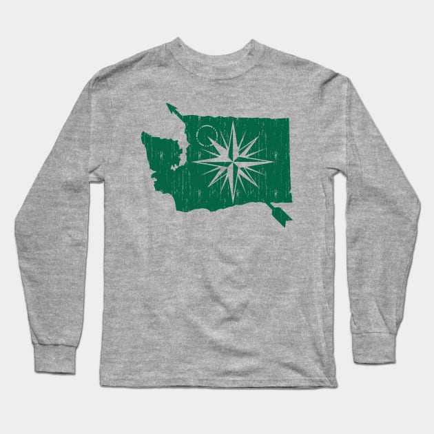 Washington State Long Sleeve T-Shirt by dustbrain